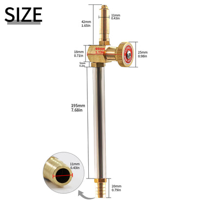 304 Stainless Steel Gas Stove Grill Pipe Tubing Assembly Kit With Brass Control Valve High Pressure