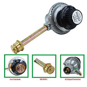 MENSI Grill BBQ Tru-Infrared Regulator Valve Fits Char Broil Grill2Go 2012 and Recent Old Model 29103224A And New 29102349 with 1LB Adapter Convert to High Pressure Propane Regulator From 20lbs Tank