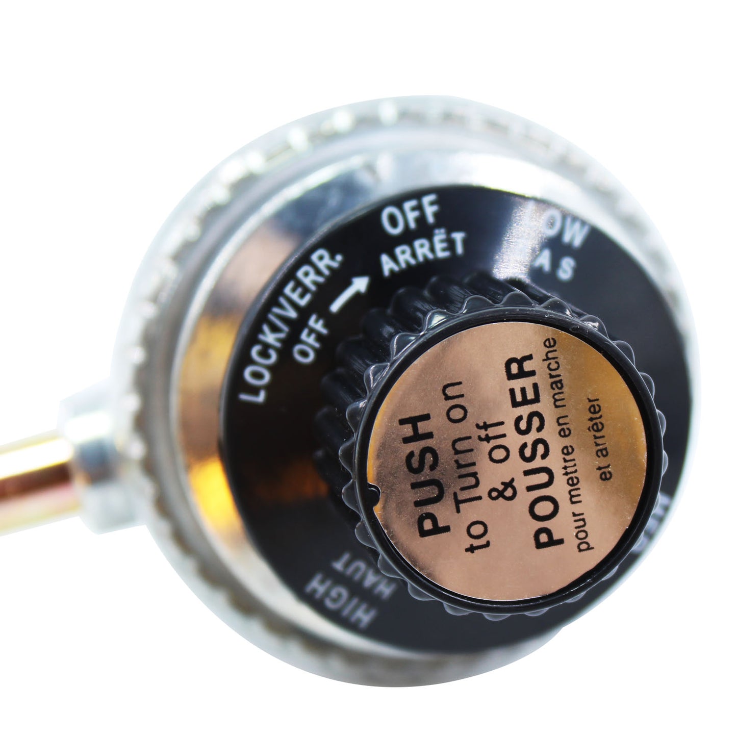 MENSI Grill BBQ Tru-Infrared Regulator Valve Fits Char Broil Grill2Go 2012 and Recent Old Model 29103224A And New 29102349 with 1LB Adapter Convert to High Pressure Propane Regulator From 20lbs Tank