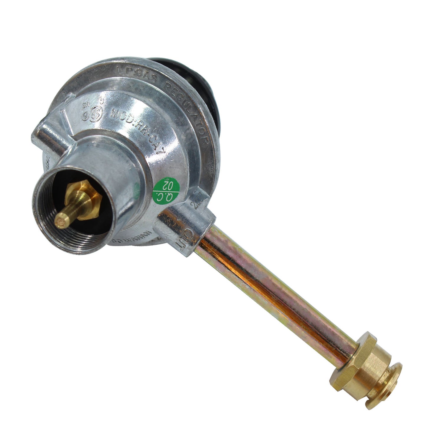 MENSI Grill BBQ Tru-Infrared Regulator Valve Fits Char Broil Grill2Go 2012 and Recent Old Model 29103224A And New 29102349 with 1LB Adapter Convert to High Pressure Propane Regulator From 20lbs Tank