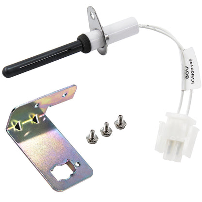 MENSI 80Volt Hot Surface Rod Ignitor with Installation Bracket and Screws Replacement of 768A 815 80V, Silicon Nitride