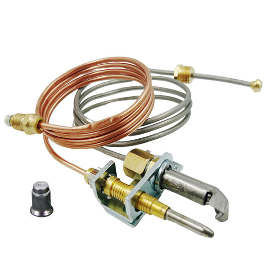 MENSI Replacement Pilot Burner Assembly for Rebertshaw 36" Leads for Natural Gas and LP (102), Compatible for Model HPC-102-36 (102 Pilot Burner Assembly NG with LP Orifice)