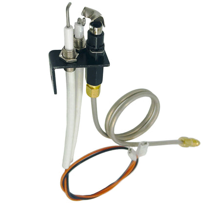 MENSI Electronic Ignition Pilot Assembly 350-P, 24-Inch Leads, Compatible with Dexen 6003 Series Gas Valve, Natural Gas, Metal Construction