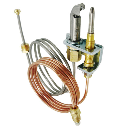MENSI Replacement Pilot Burner Assembly for Rebertshaw 36" Leads for Natural Gas and LP (102), Compatible for Model HPC-102-36 (102 Pilot Burner Assembly NG with LP Orifice)