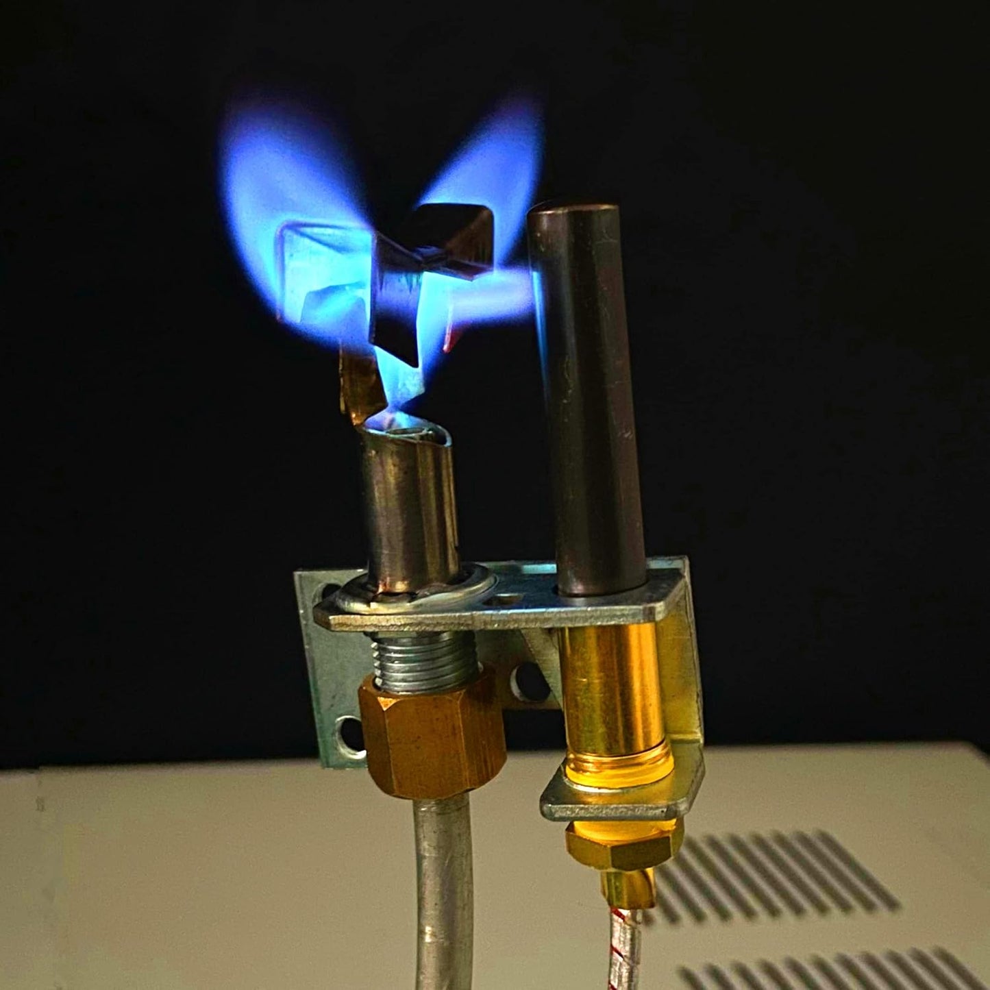 MENSI Propane LP/Natural Gas Pilot Burner Assembly Compatible with Cecilware Fryer Imperial,LENNOX, FRYMASTER Fryer, Work with 700-506 HVAC Gas Valve