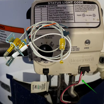 MENSI Water Heater Pilot Burner Assembly Fit for Bradford White,17/26 Honeywell CS8840A1-1041,Replace for 415-47845-05, 233-47845-02A, 233-47845-03, and Rheem Replacement Kit