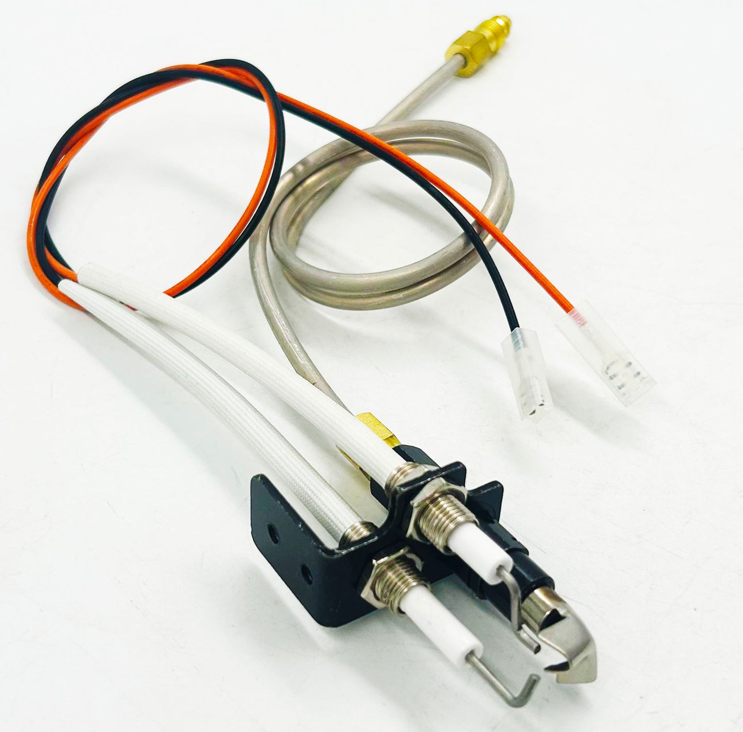 MENSI Electronic Ignition Pilot Assembly 350-P, 24-Inch Leads, Compatible with Dexen 6003 Series Gas Valve, Natural Gas, Metal Construction