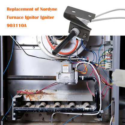 MENSI CSA Certified 115V Universal Furnace Hot Surface Ignitors With Plug Compatible For Nordyne Furnace Ignitor Igniter 903110A