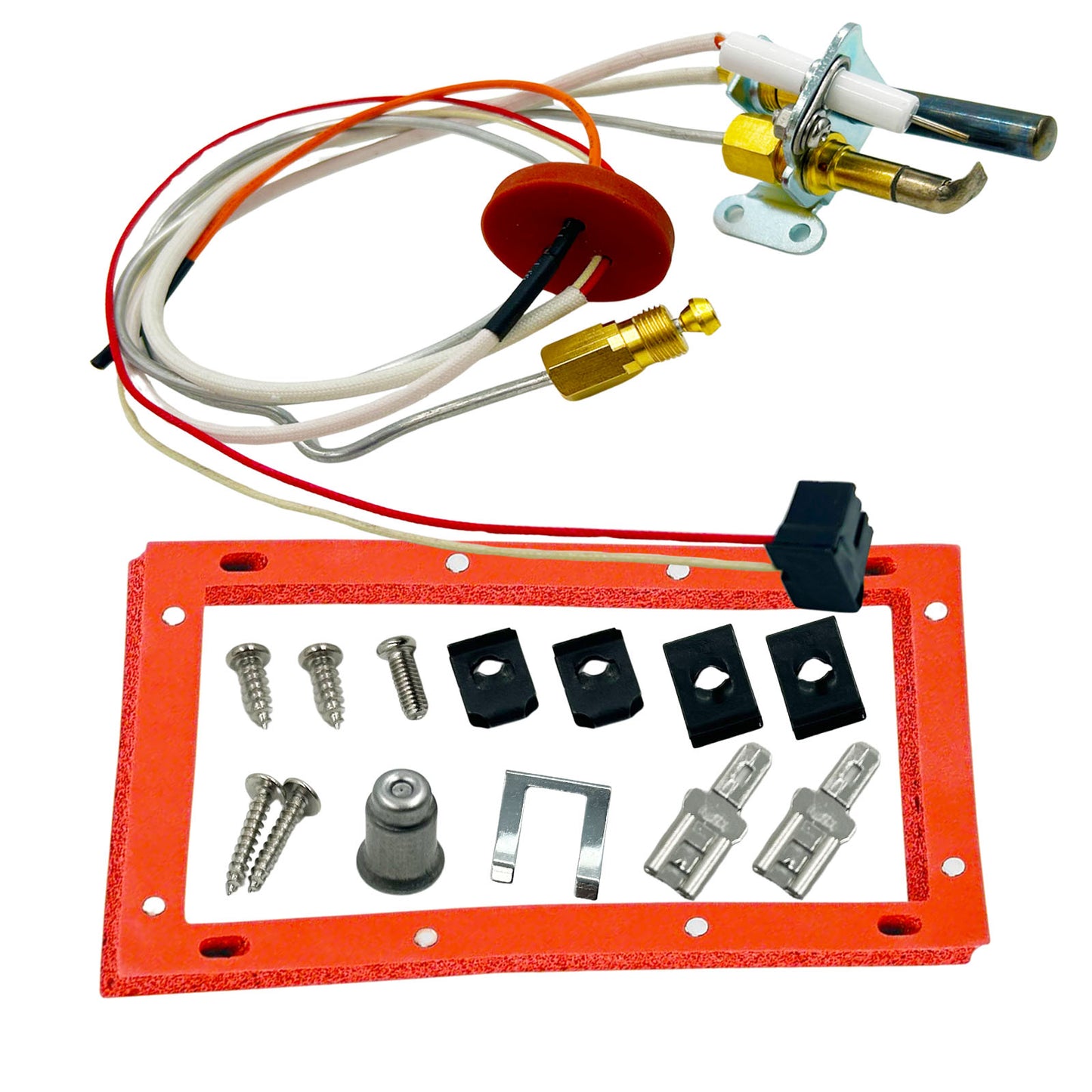 MENSI Pilot Burner Assembly Replacement Replace for Kit SP20824,SP20754,SP21058,SP21059,SP20800 Compatible for Rheem, Ruud and Richmond Water Heaters, NG with LP Orifice