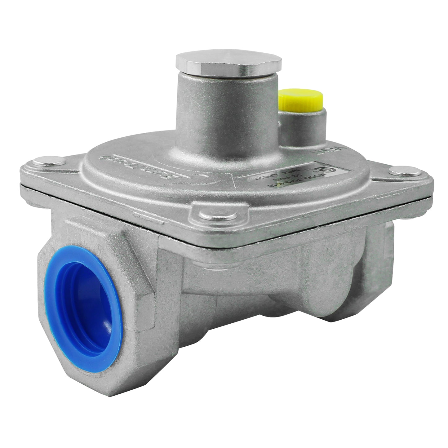 MENSI Natural Gas Pressure Regulator with 3/4" FNPT Thread, 1/2 PSIG Inlet Pressure and 4"-10" WC Outlet For Grill, Stove Range Pipe Lines