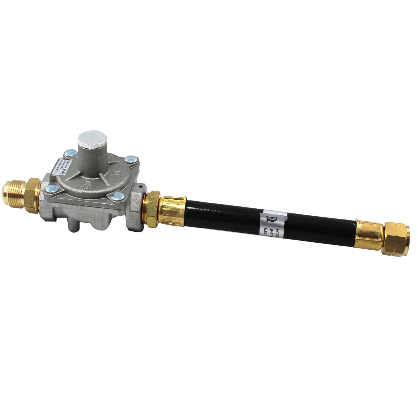MENSI Replacement of 3030 CNG 4.0" & LP 10" for Kitchen-Aid 710-0003 Gas Grill Natural Gas Conversion Kit Regulator with Hose 1/2" Male Flare Fitting