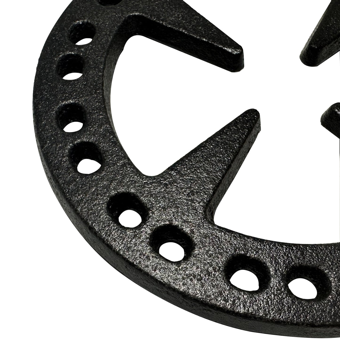 MENSI 5" Upgrade Design Casting Iron Gas Ring Reducer Flat Pot Rack Cast Iron Wok Support Ring For Espresso Maker,Coffee Moka, Gas Cooker