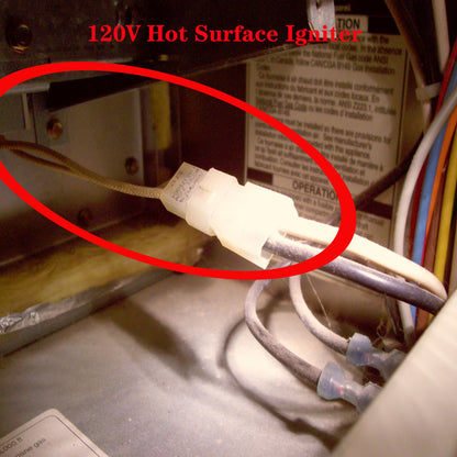 MENSI Replacement For Carrier, Bryant and Payne Furnace Part 120V Gas Furnace Hot Surface Ignitor LH33ZS001, LH33ZS002, LH33ZS003, LH33ZS004